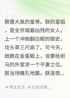 朕拎开光鞭子去救皇姐，皇姐拎菜刀追了朕三条街